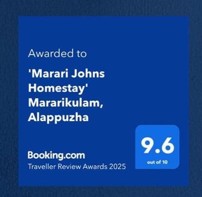 'Marari Johns Homestay' Mararikulam, Alappuzha Kültér fotó